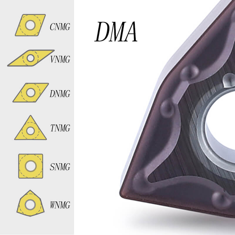 DMA半精加工硬质合金负角车削刀片TNMG1604